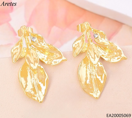 [EA20005069] ARETES DOR HOJA/ ZIRC. EE4230-301
