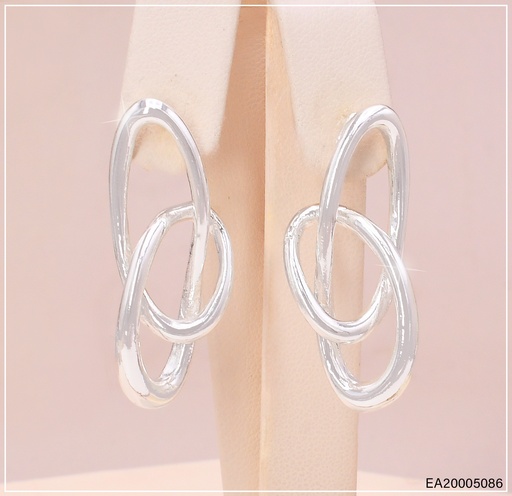 [EA20005086] ARETES PLAT OVALOS ENTRELAZADOS (3) VERT. EE4249-301