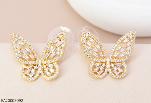 [EA20005092] ARETES DOR MARIPOSA ZIRC. EE4384-6