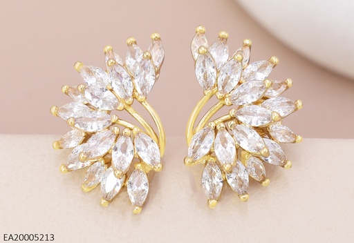 [EA20005213] ARETES DOR MEDIA FLOR ZIRC. EE4678-6