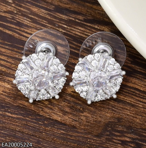 [EA20005224] ARETES PLAT.RD.ZIRCONIAS EE4689-6