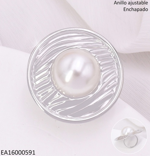 [EA16000591] ANILLO PLAT.RD C/LINEAS GRABADAS RA570-45