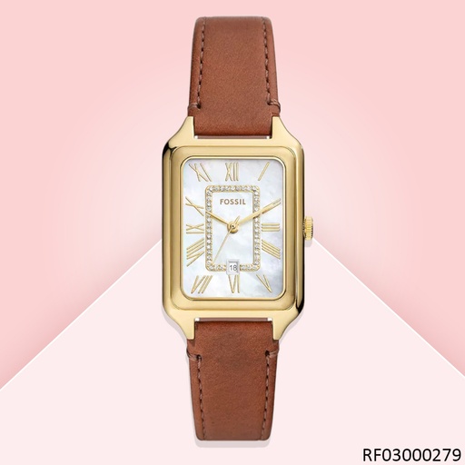 [RF03000279] RELOJ FOSSIL ANALOGO RAQUEL ES5307 CUERO