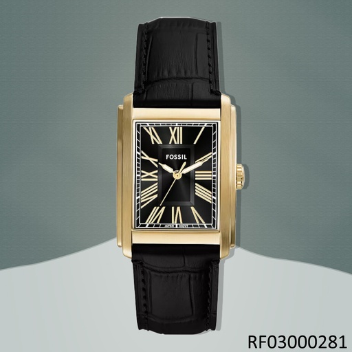 [RF03000281] RELOJ FOSSIL ANALOGO CARRAWAY FS6091 CUERO NEGRO