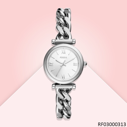 [RF03000313] RELOJ FOSSIL ANALOGO CARLIE ES5331 FAJA MART.METAL PLAT