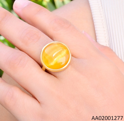 [AA02001277] ANILLO DOR PIEDRA NARANJA RD RA598-305