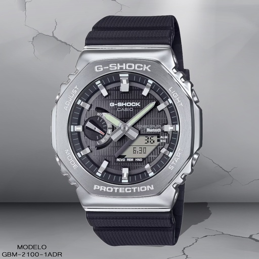 [GBM-2100-1ADR] RELOJ CASIO G-SHOCK ANA/DIG CAB GBM-2100-1ADR SILICON NEGRO