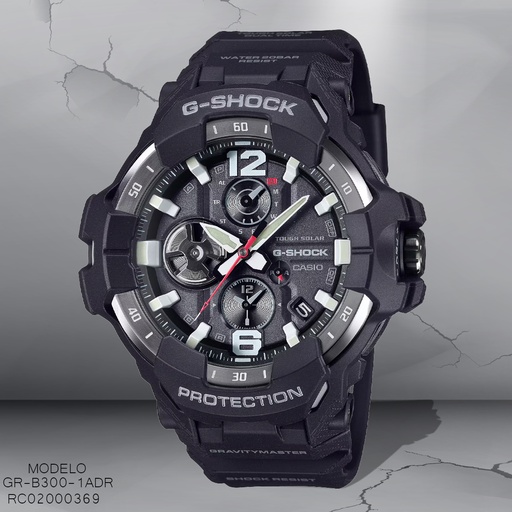 [RC02000369] RELOJ CASIO G-SHOCK ANA/DIG CAB GR-B300-1ADR SILICON NEGRO