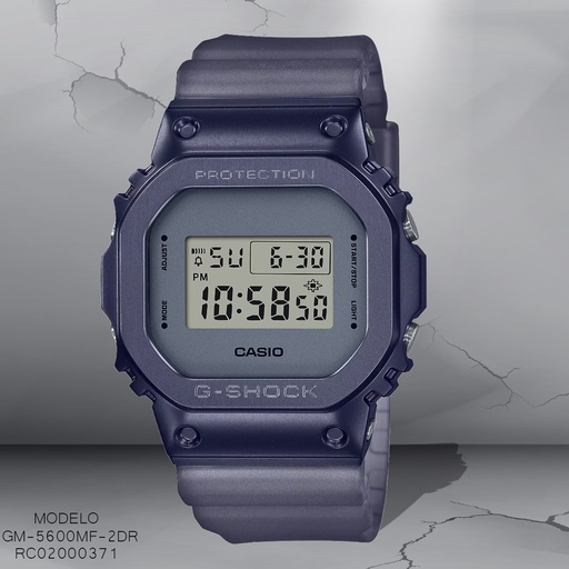 [RC02000371] RELOJ CASIO G-SHOCK DIGITAL GM-5600MF-2DR SILICON NEGRO
