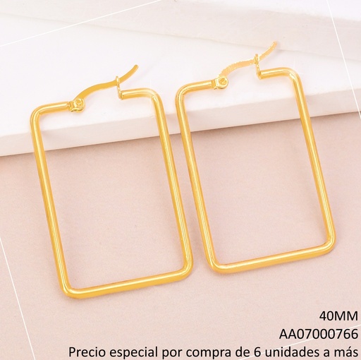 [AA07000766] ARGOLLA DORADA RECTANGULAR 40MM R7779-424