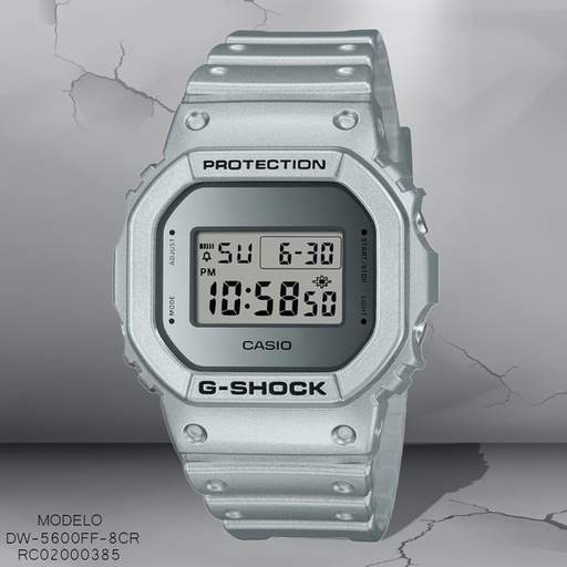 [RC02000385] RELOJ CASIO G-SHOCK DIGITAL DW-5600FF-8CR SILICON NEGRO