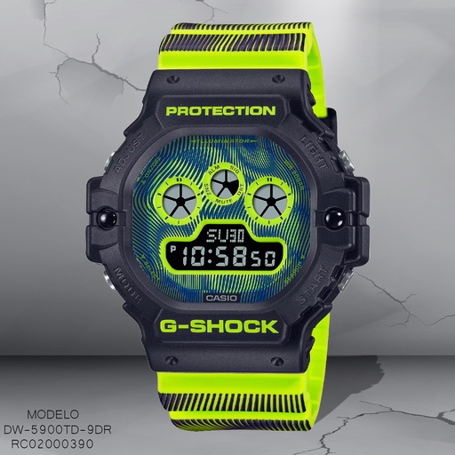 [RC02000390] RELOJ CASIO G-SHOCK DIGITAL DW-5900TD-9DR SILICON VERDE