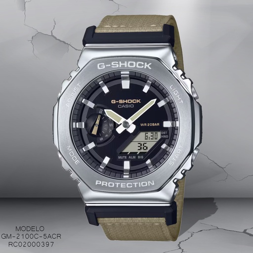 [RC02000397] RELOJ CASIO G-SHOCK ANA/DIG GM-2100C-5ACR SILICON VERDE
