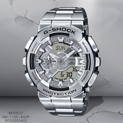 [RC02000402] RELOJ CASIO G-SHOCK ANA/DIG GM-110D-8ADR METAL PLAT.