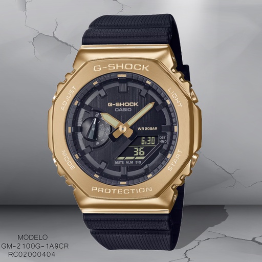 [RC02000404] RELOJ CASIO G-SHOCK ANA/DIG GM-2100G-1A9CR SILICON NEGRO