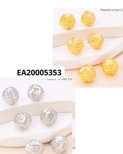 [EA20005353] PAQ. 3 PARES ARETES RD C/ CORTES D/P N5807-167