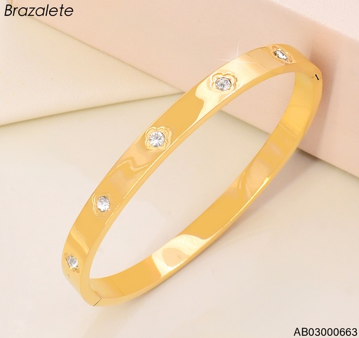 [AB03000663] BRAZALETE CERRADO C/5 ZIRC.VAN CLEEF BA2340-408
