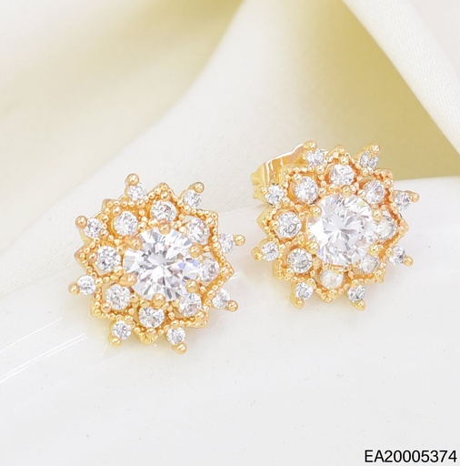 [EA20005374] ARETES FLOR ZIRC. CENTRO RD EE4778-318