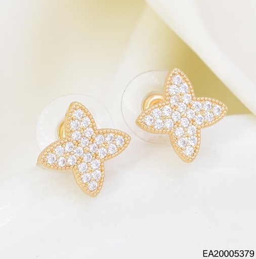 [EA20005379] ARETES FLOR ZIRC. 4 PETALOS EE4800-6