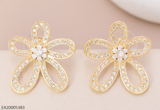 [EA20005383] ARETES FLOR ZIRC. 5 PETALOS EE4804-6