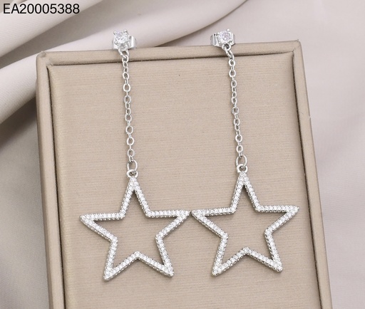 [EA20005388] ARETES CADENA COLGANTE ESTRELLA PLATD. EE4820-9