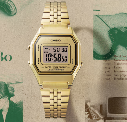 [RC02000321] RELOJ CASIO DIGITAL LA680WGA-9BDF METAL DOR
