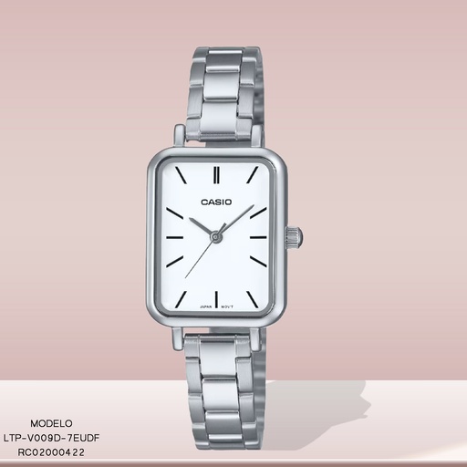 [LTP-V009D-7EUDF] RELOJ CASIO ANALOGO LTP-V009D-7EUDF METAL PLAT