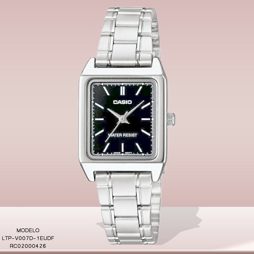 [RC02000426] RELOJ CASIO ANALOGO LTP-V007D-1EUDF METAL PLAT.