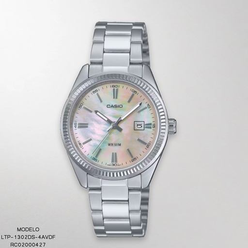 [RC02000427] RELOJ CASIO ANALOGO LTP-1302DS-4AVDF METAL PLAT.