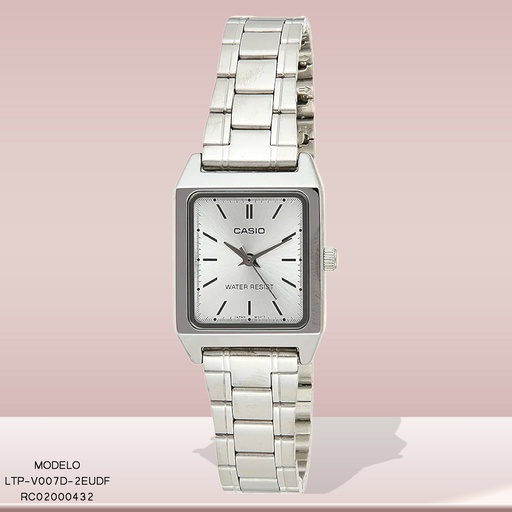 [RC02000432] RELOJ CASIO ANANLOGO LTP-V007D-2EUDF METAL PLAT.