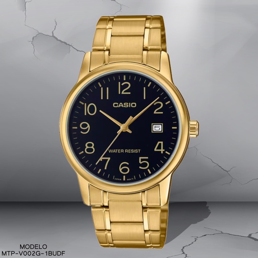 [MTP-V002G-1BUDF] RELOJ CASIO ANALOGO MTP-V002G-1BUDF METAL DOR.