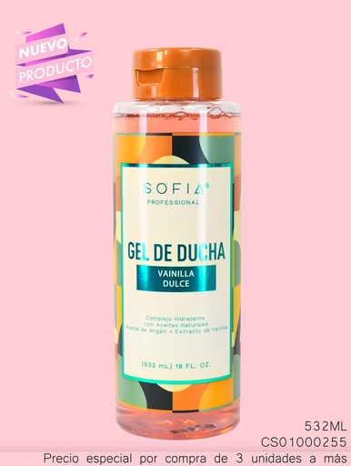 [CS01000255] GEL DE DUCHA SOFIA VAINILLA DULCE 532 ML S655-G