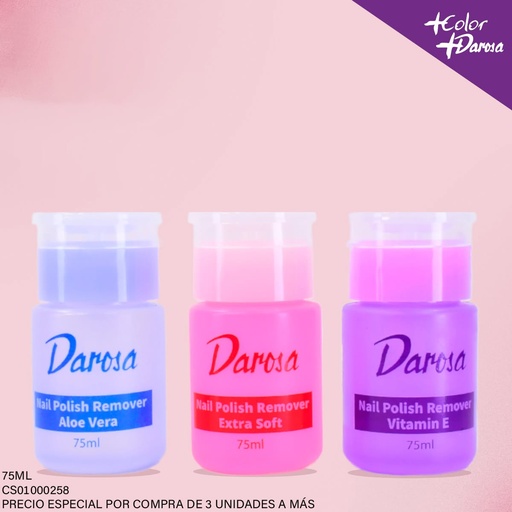 [CS01000258] REMOVEDOR DAROSA 75ML CON DISPENSADOR SURT.