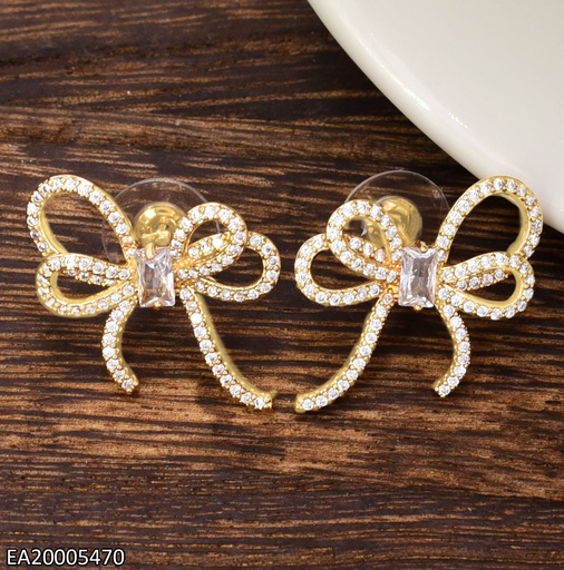 [EA20005470] ARETES DORADOS LAZO ZIRC. EE4672-6