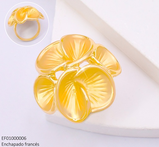 [EF01000006] ANILLO FLOR GR.PETALOS C/PLIEGO T704920R-001
