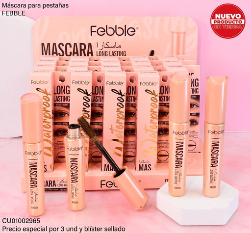 [CU01002965] MASCARA PARA PESTAÑAS FEBBLE BROWN DU049-BROWN