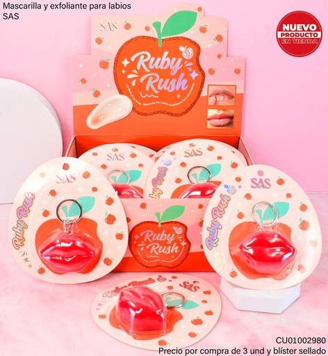 [CU01002980] LIP MASK & LIP SCRUP RUBY RUSH SAS SML001