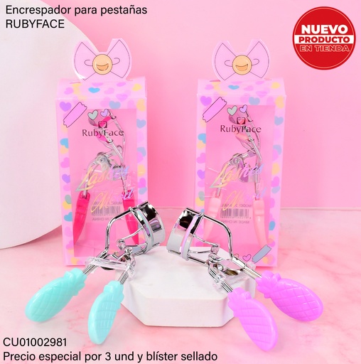 [CU01002981] RIZADOR DE PESTAÑAS RUBYFACE LASHES MOOD JMJBL