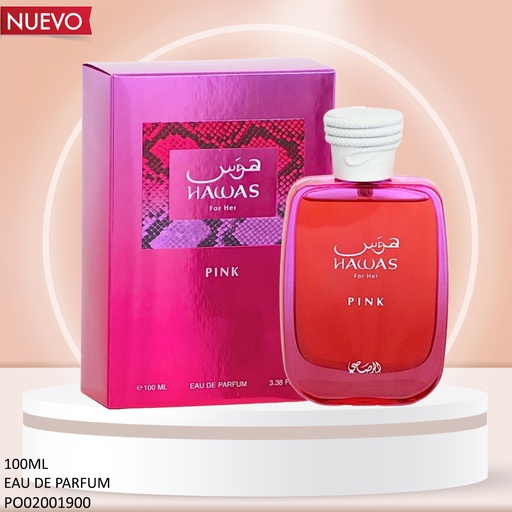 [PO02001900] PERFUME HAWAS PINK FOR HER RASASI EDP 100ML