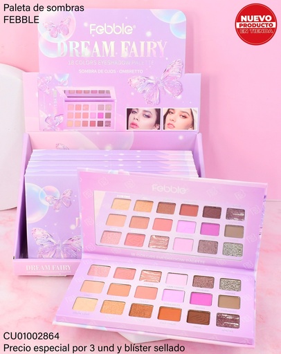 [CU01002864] PALETA DE SOMBRAS FEBBLE "DREAM FAYRI'' ES4353