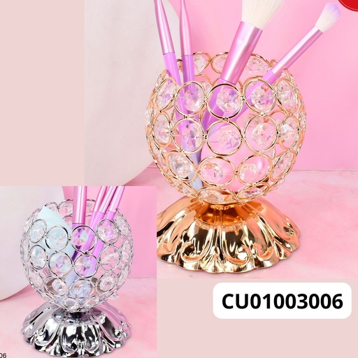 [CU01003006] PORTA BROCHA DORADO/PLATEADO DE COPA ADH-002