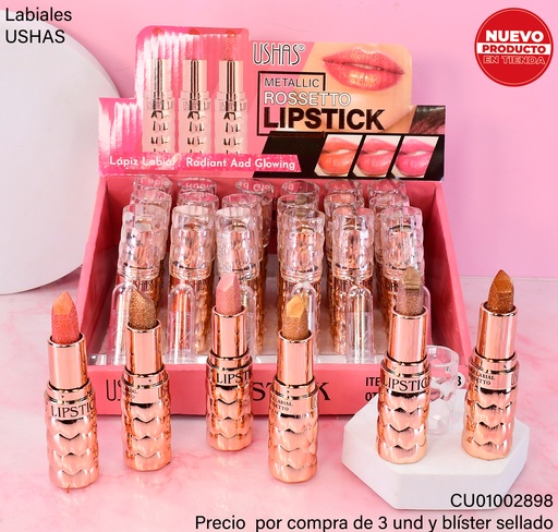 [CU01002898] LIPSTICK METALIC ROSSETTO UC012B