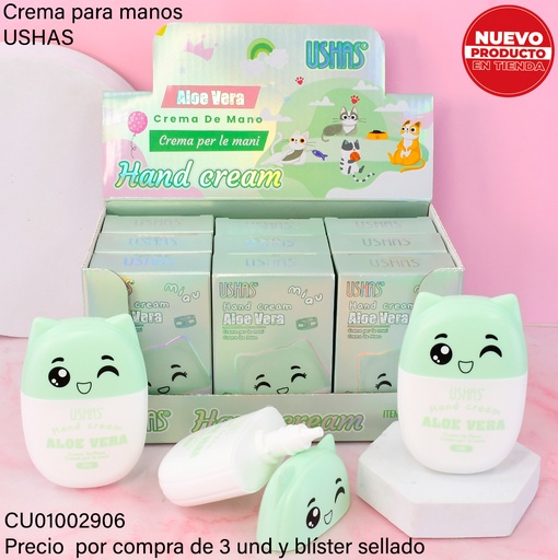 [CU01002906] CREMA DE MANOS ALOE VERA HA450