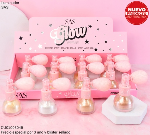 [CU01003046] SPRAY DE BRILLO GLOW SAS SLP002