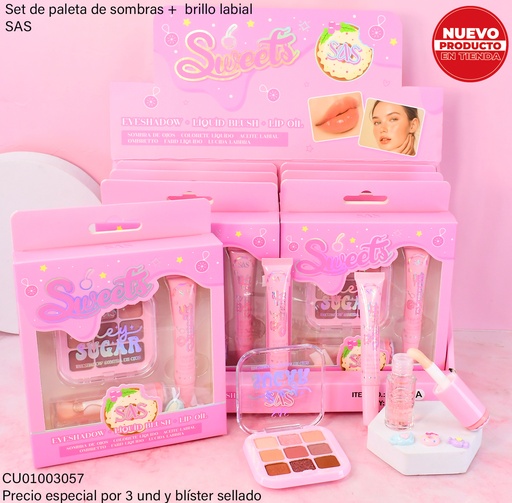 [CU01003057] KIT SAS SWEET  3 PIEZAS  SET005A