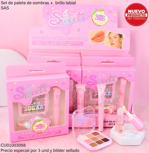 [CU01003058] KIT SAS SWEET  3 PIEZAS  SET005B