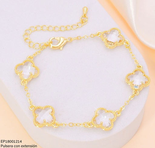 [EP18001214] PULSERA VAN CLEEF CRISTAL C/DOR.(5) PQ.BE661-9