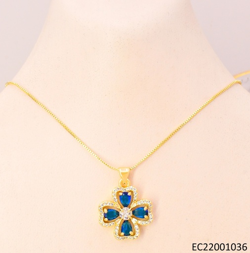 [EC22001036] CADENA DORADA VENECIANA / VAN CLEEF CELESTE CE318-9