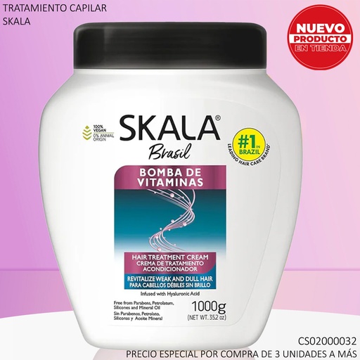 [CS02000032] CREMA SKALA BRASIL BOMBA DE VITAMINAS 1000G 635