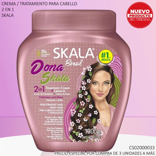 [CS02000033] CREMA SKALA DONA BRASIL 1000G 529